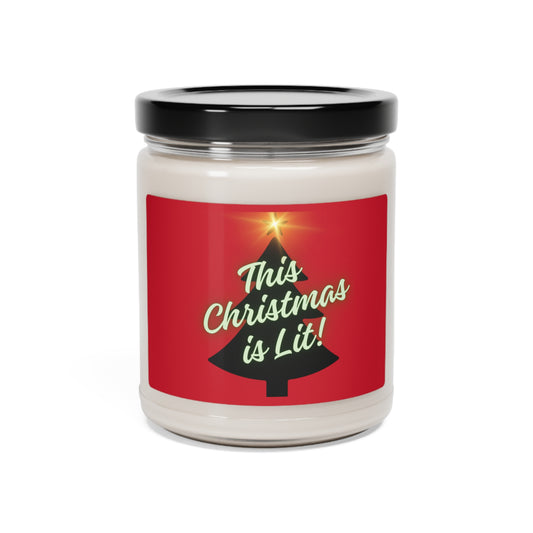 Lit Christmas - Scented Soy Candle, 9oz